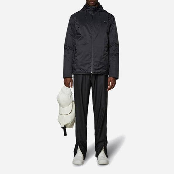 RAINS UNISEX PADDED NYLON juoda striukė