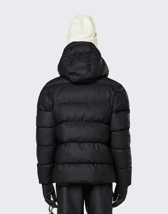 RAINS UNISEX PUFFER Black striukė