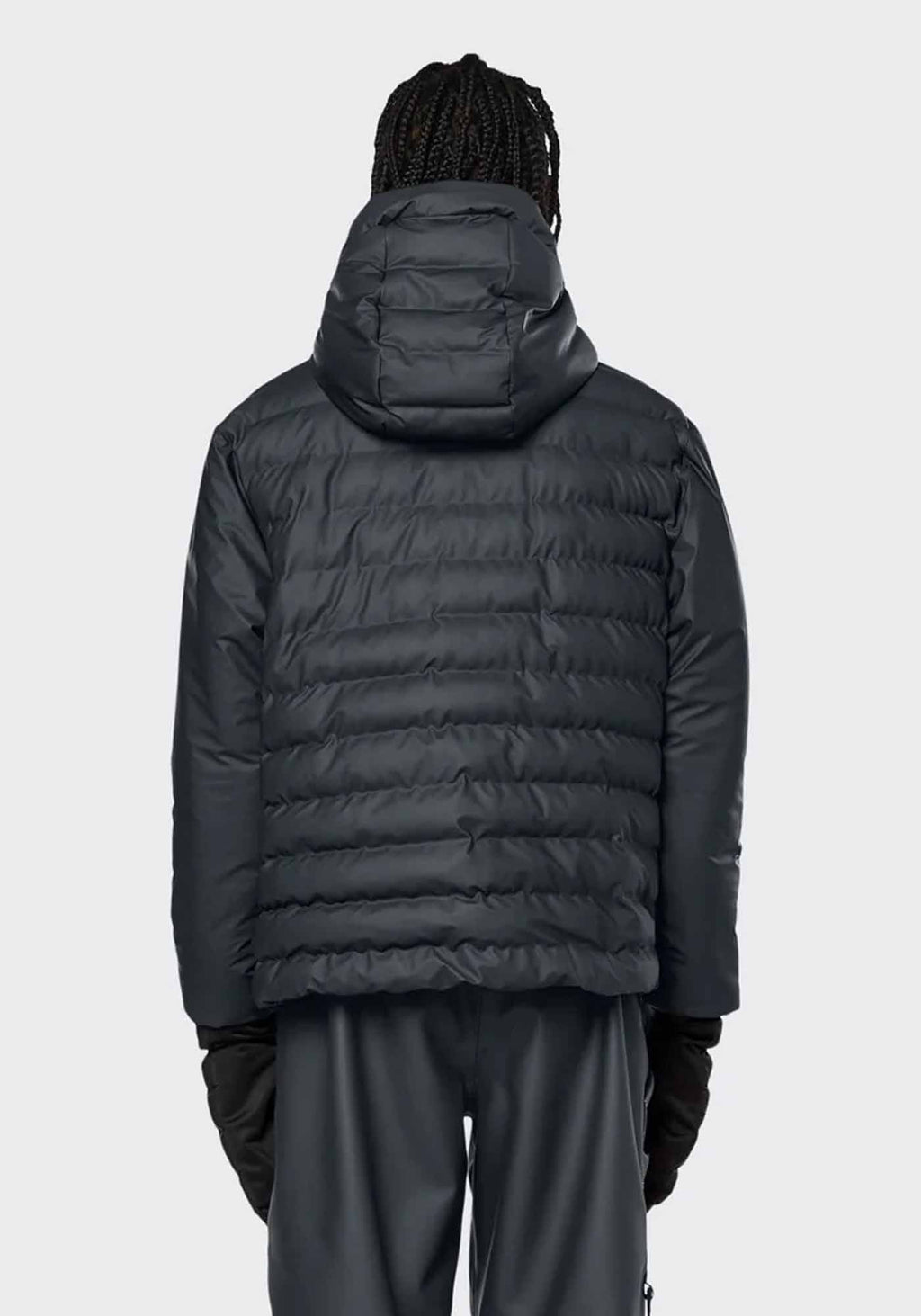 RAINS UNISEX Trekker Hooded pilka striukė