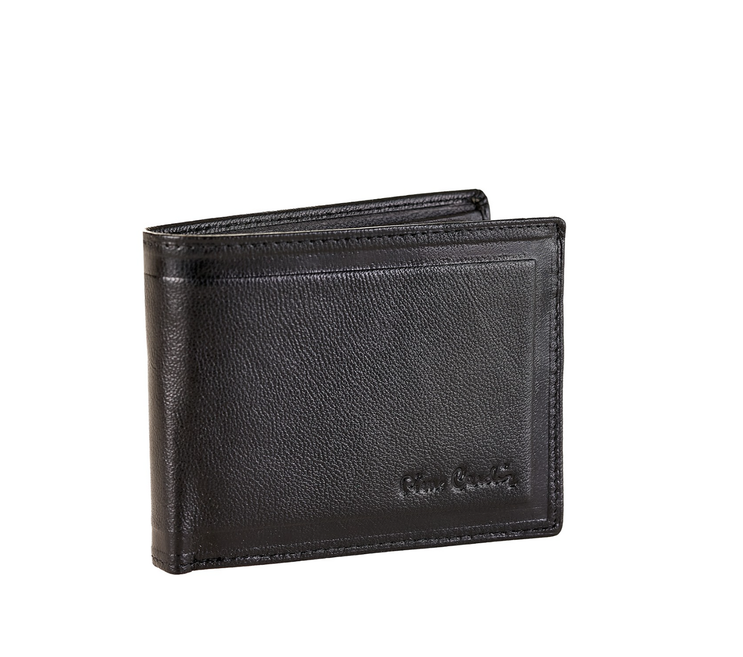 PIERRE CARDIN genuine leather black wallet for men