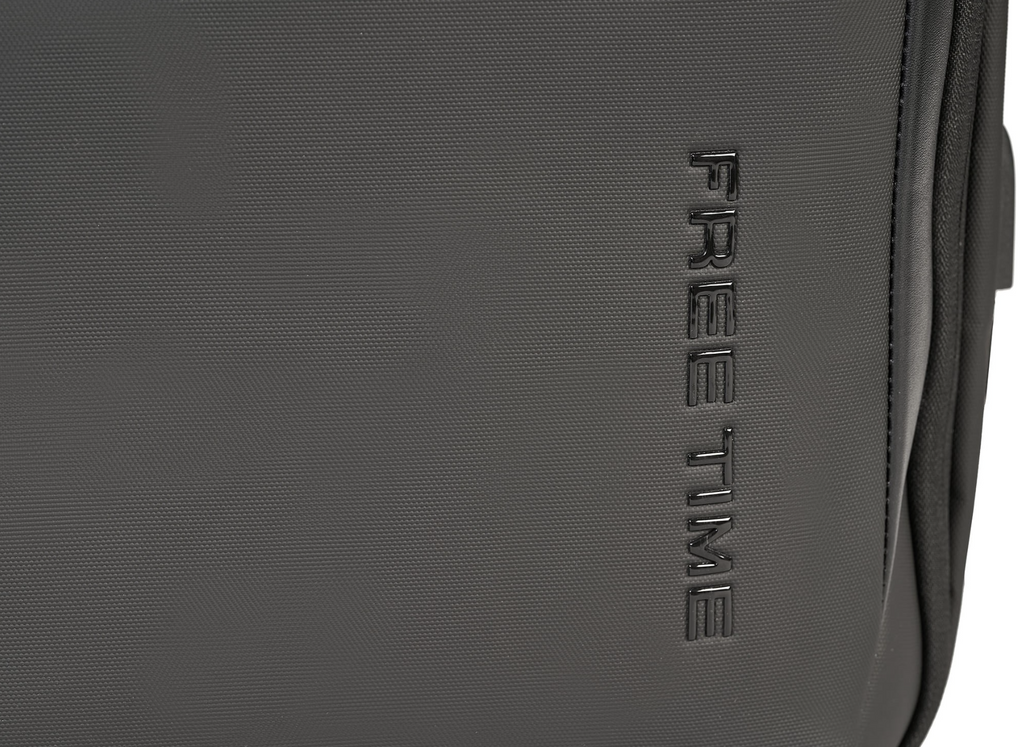 Pierre Cardin eco leather gray backpack for men