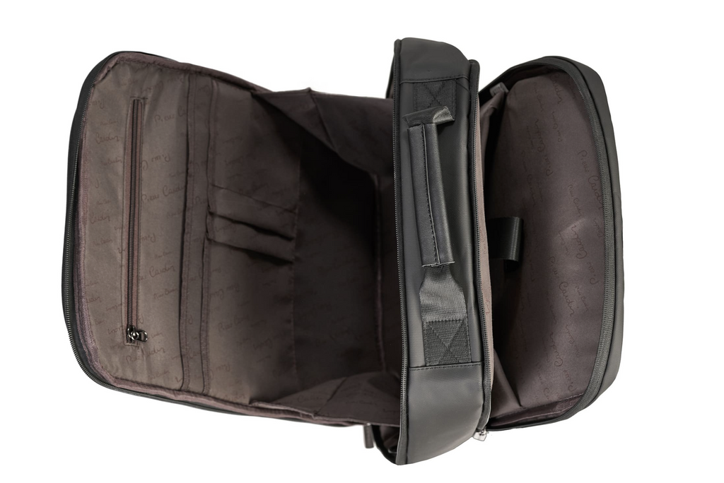 Pierre Cardin eco leather gray backpack for men