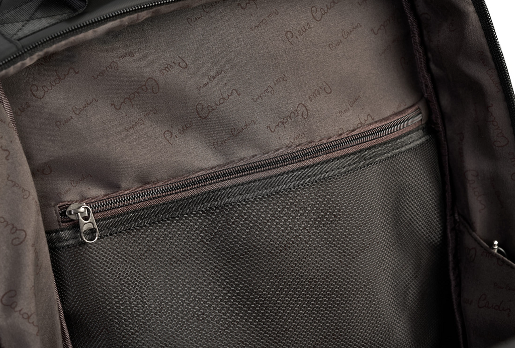 Pierre Cardin eco leather gray backpack for men