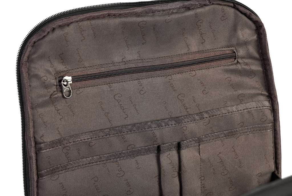 Pierre Cardin eco leather gray backpack for men