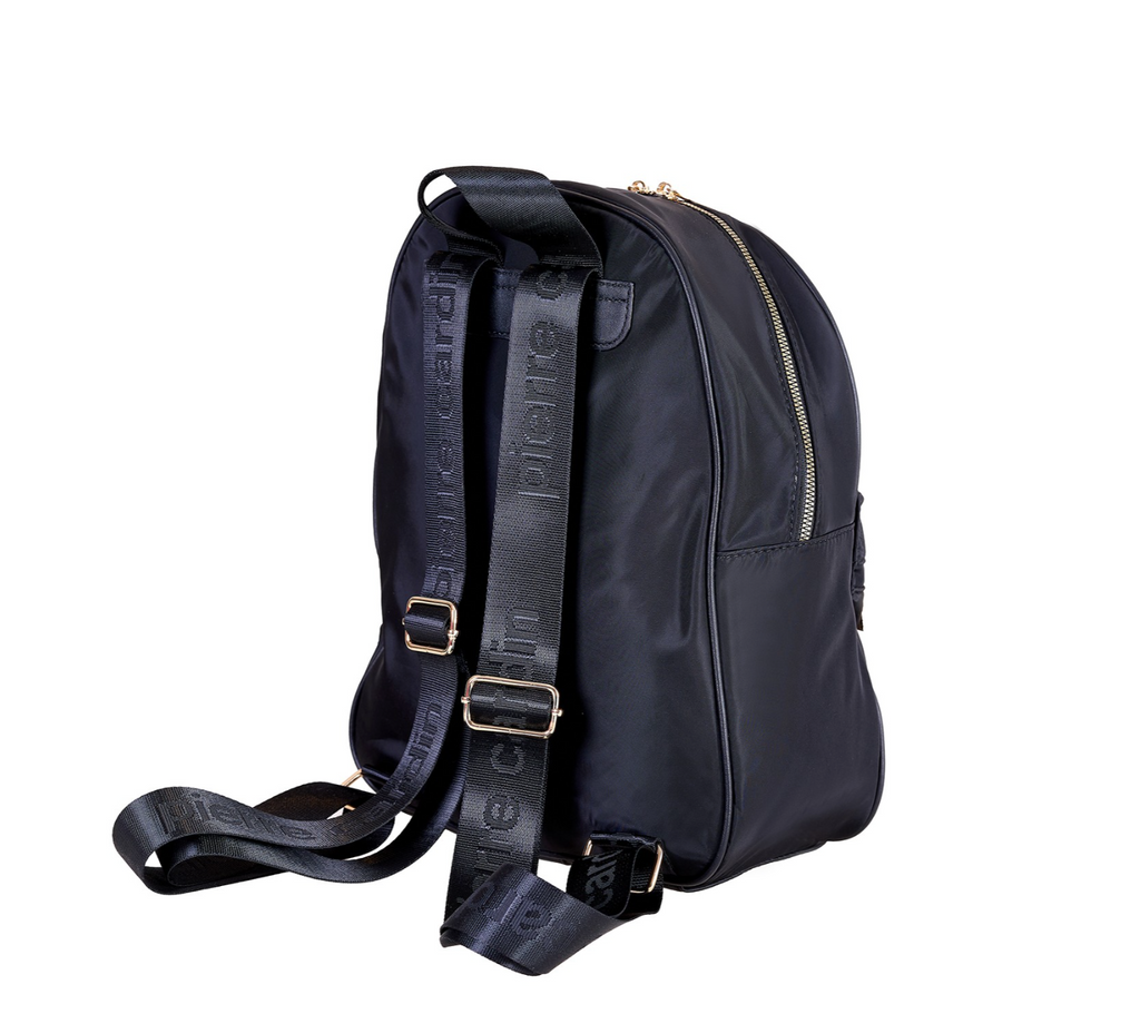 Pierre Cardin eco leather black backpack for women