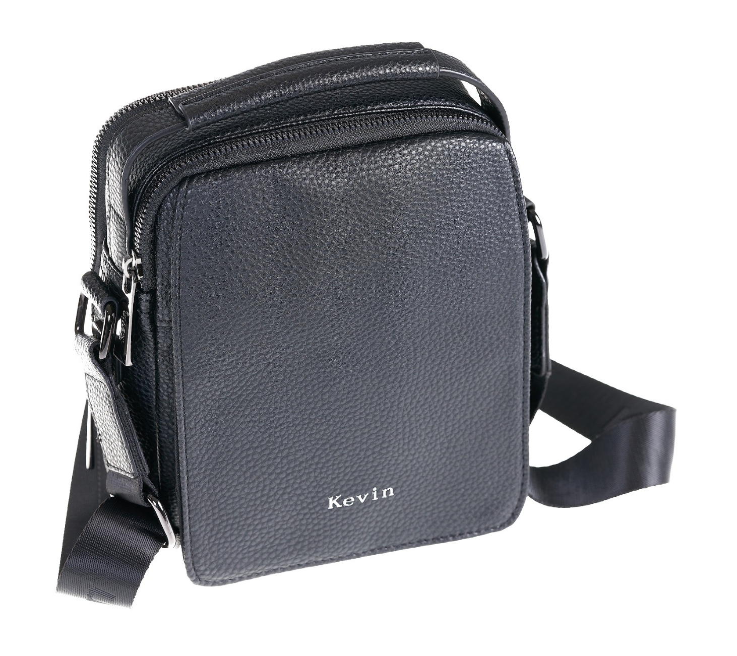 Kevin Jeans black eco leather handbag for men