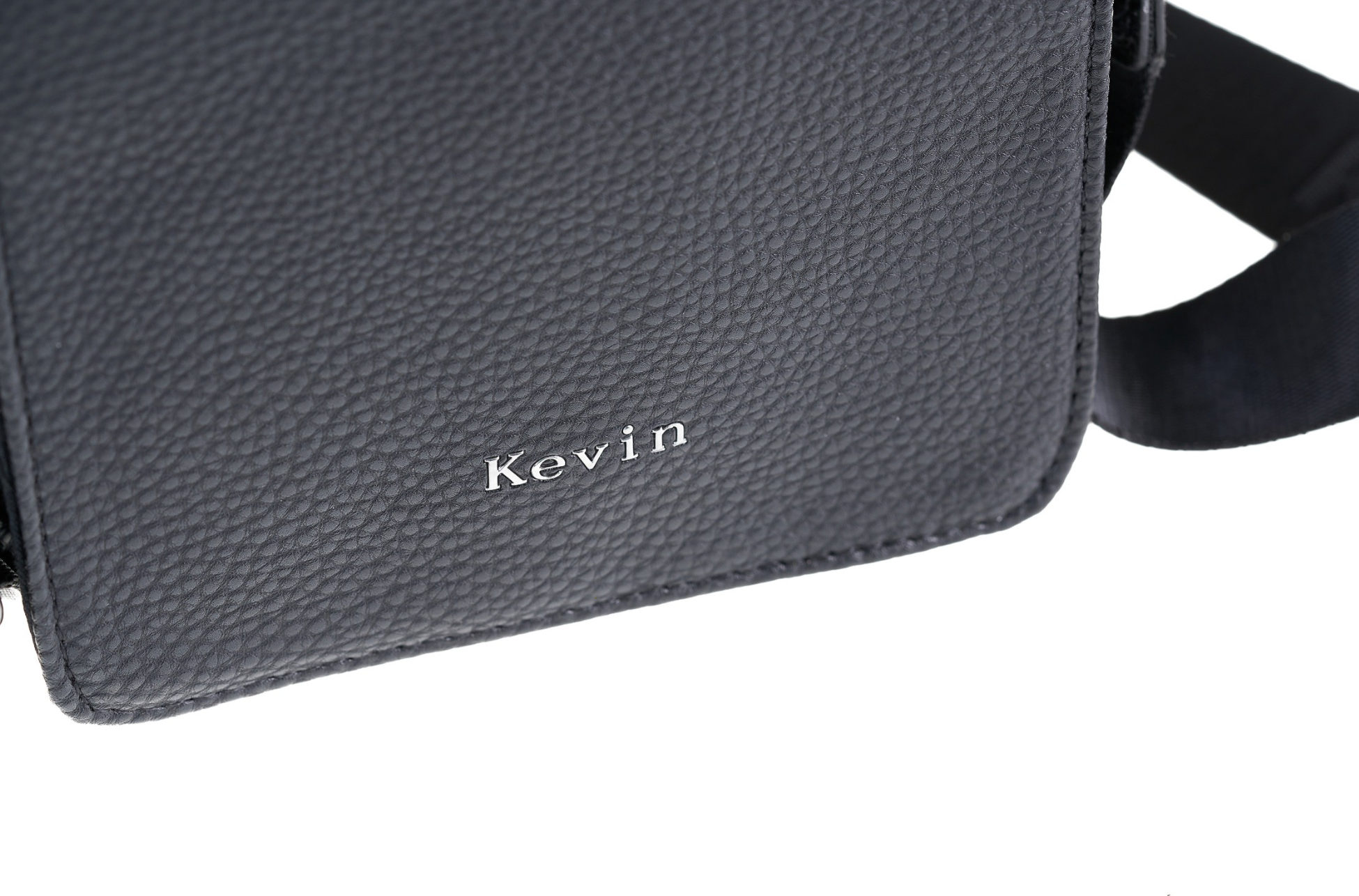 Kevin Jeans black eco leather handbag for men