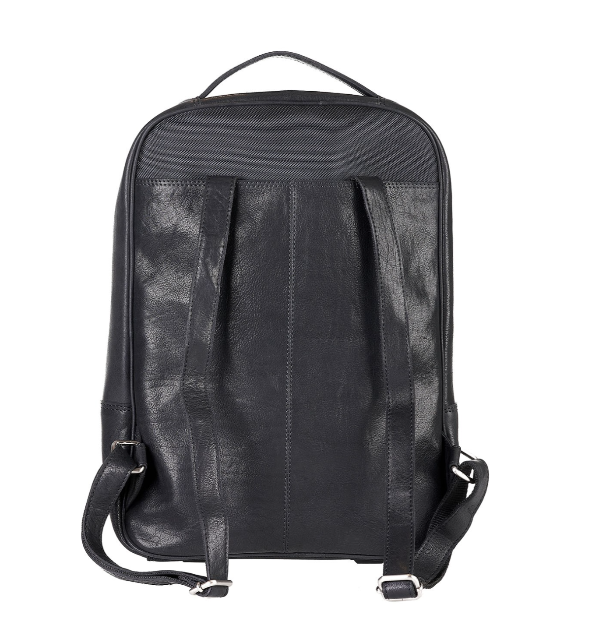 Pierre Cardin black genuine leather backpack for men