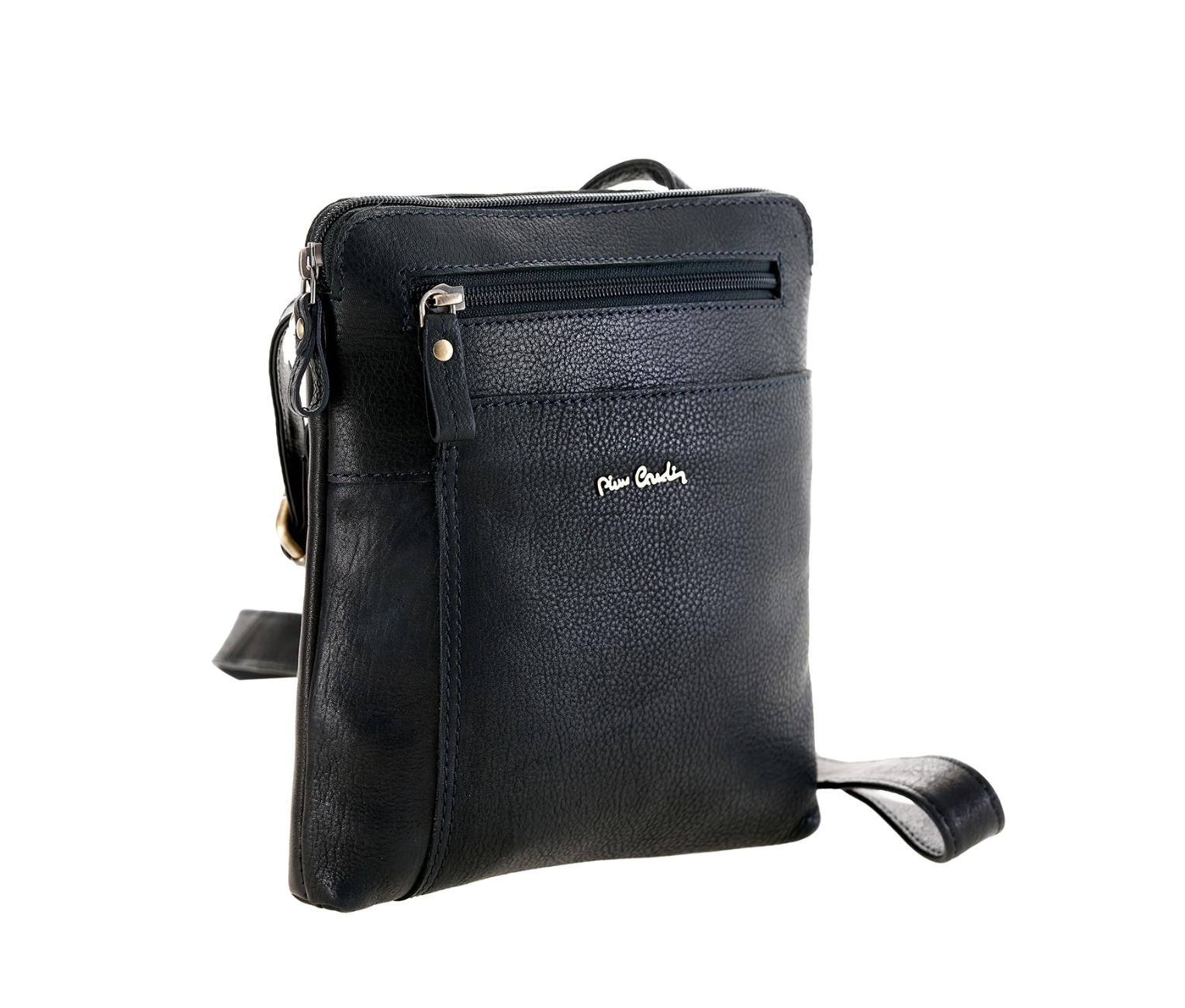 Pierre Cardin brown genuine leather handbag for men