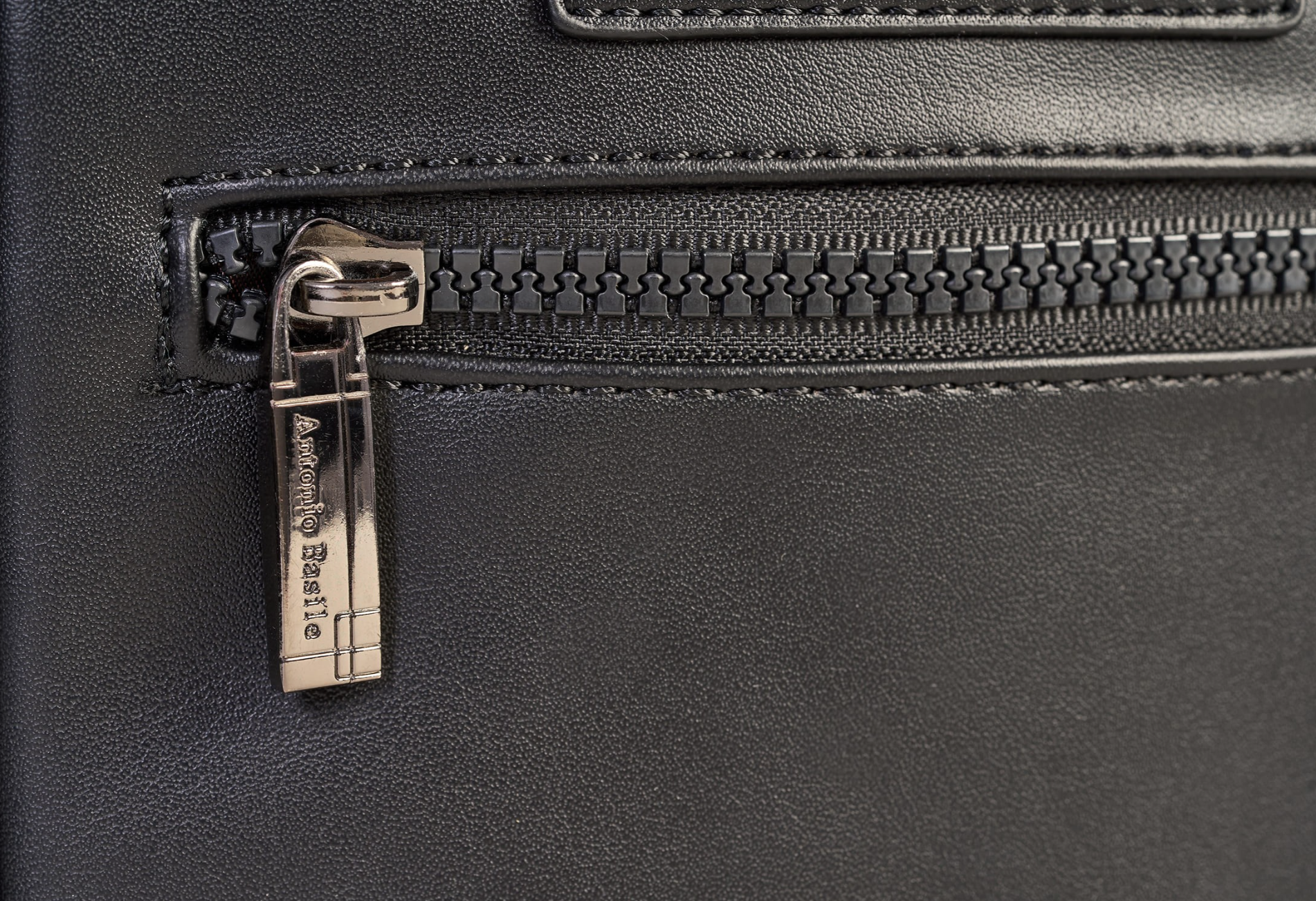 Antonio Basile black eco-leather handbag for men