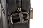 Antonio Basile black eco-leather handbag for men