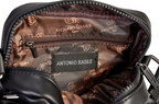 Antonio Basile black eco-leather handbag for men