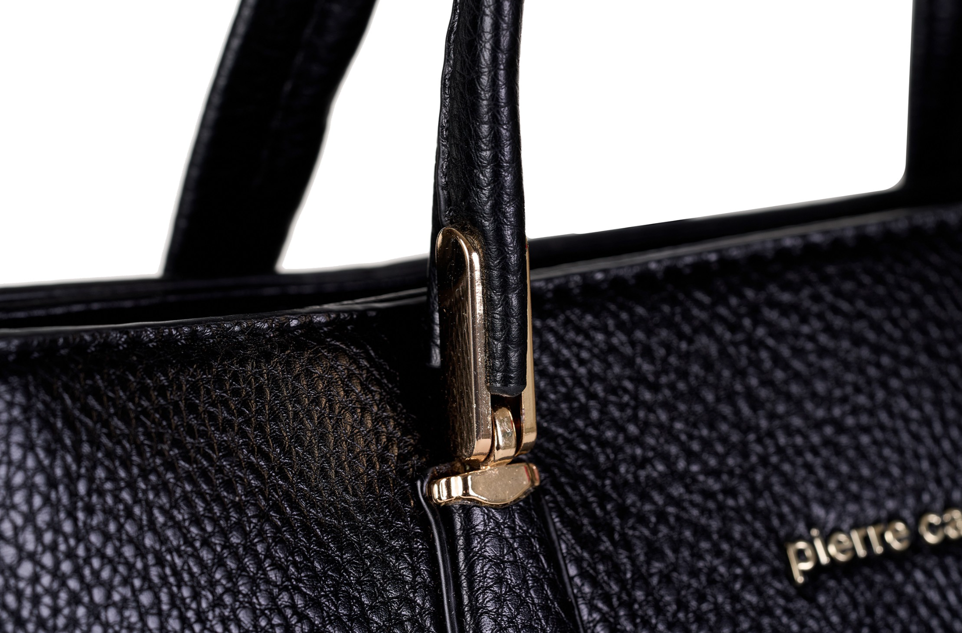 Pierre Cardin eco-leather black shoulder bag for women