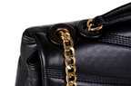 Pierre Cardin eco-leather black shoulder bag for women