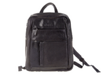 Pierre Cardin black leather backpack