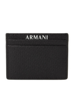 ARMANI EXCHANGE juodas kortelių dėklas