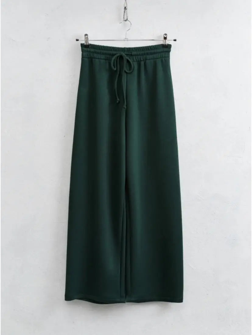 LUMINA žalios laisvalaikio kelnės moterims