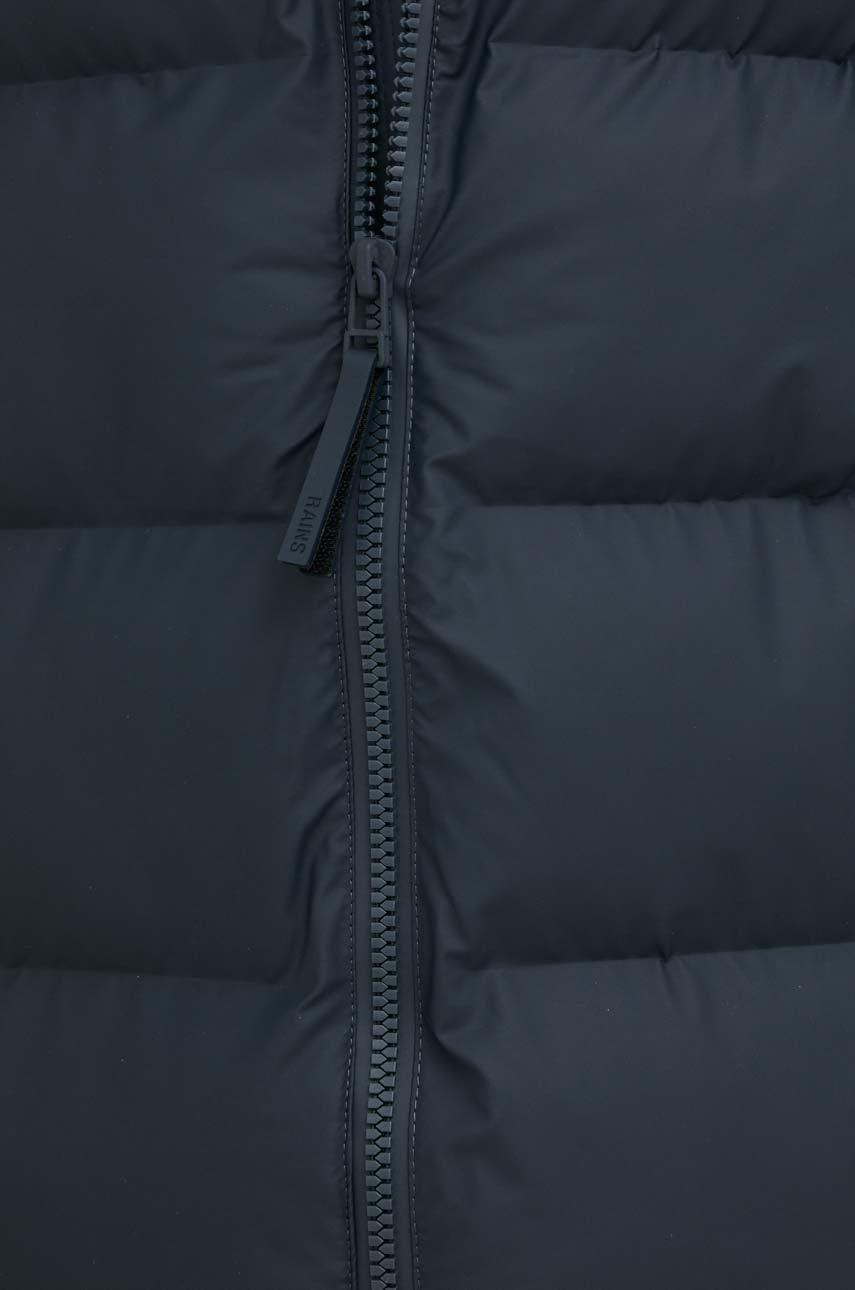 RAINS UNISEX Puffer navy long jacket