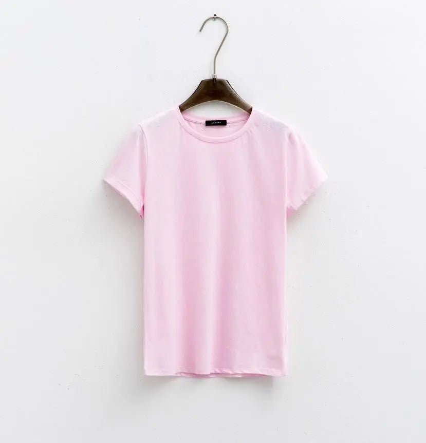 Lumina pink casual t-shirt for women