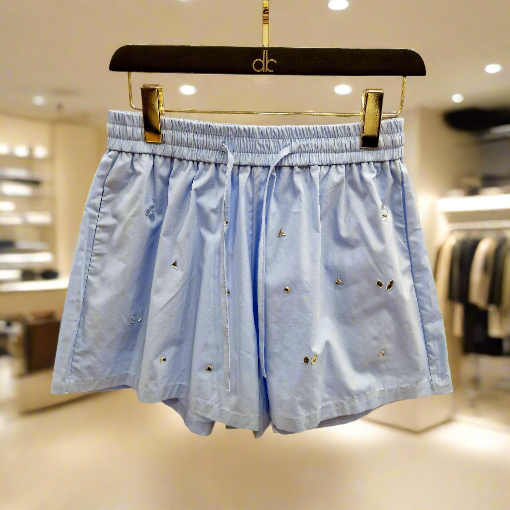 CHANCE OFF mėlyni šortai moterims