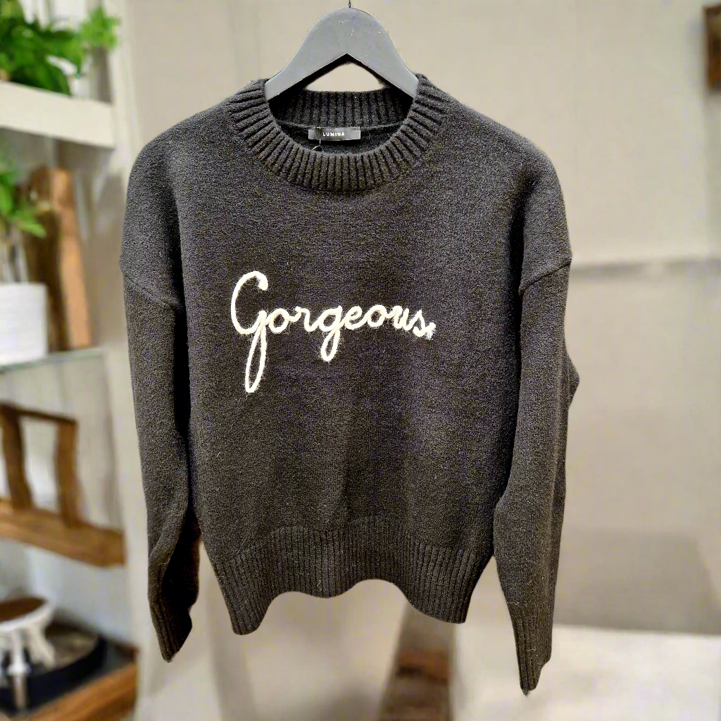 Lumina black sweater for women