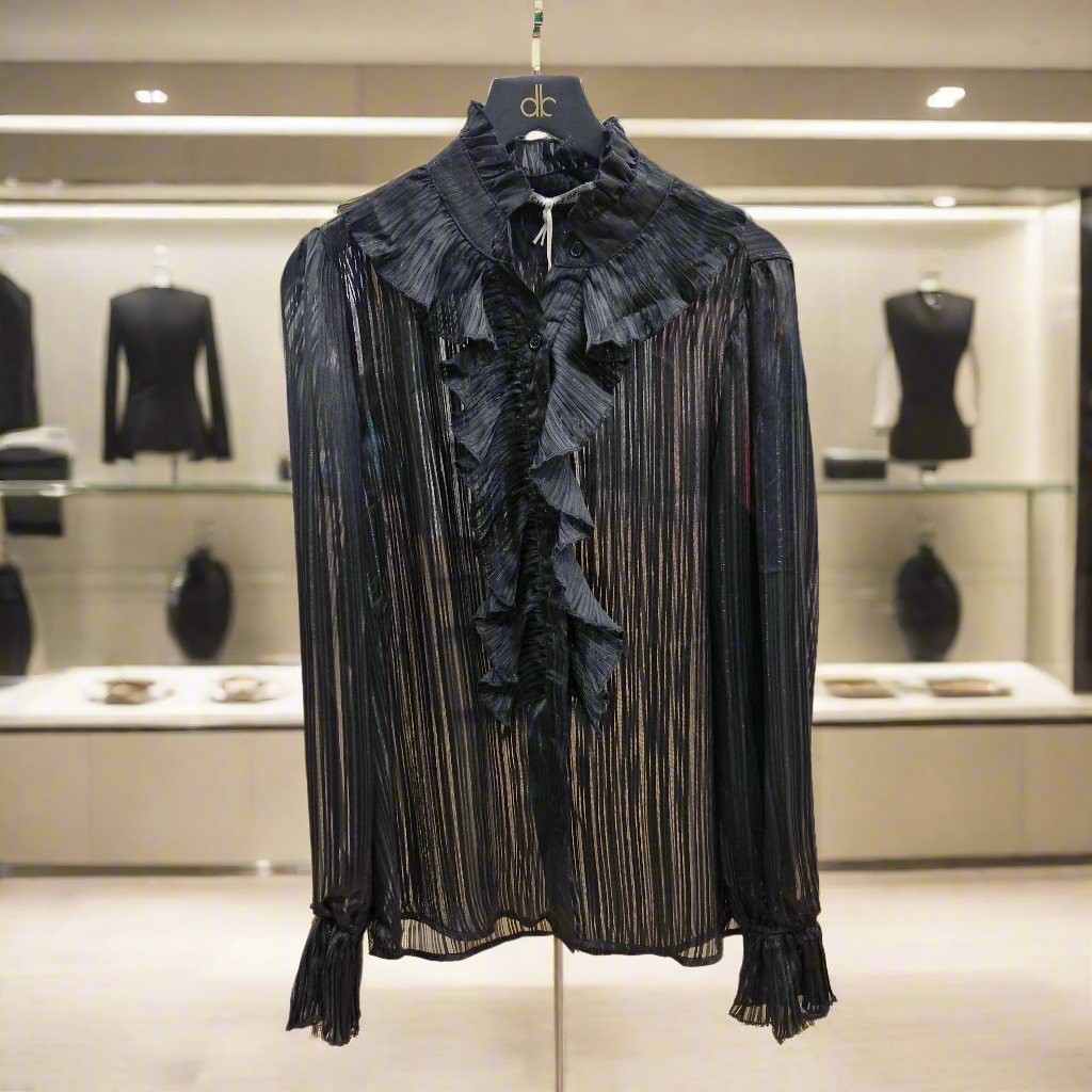 CHANCE OFF black blouse for women