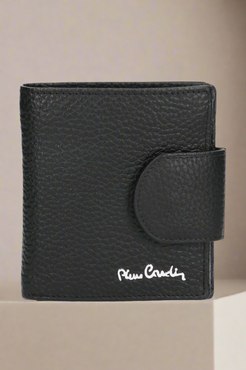 Pierre Cardin genuine leather black wallet for men