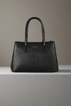 Pierre Cardin eco-leather black shoulder bag for women