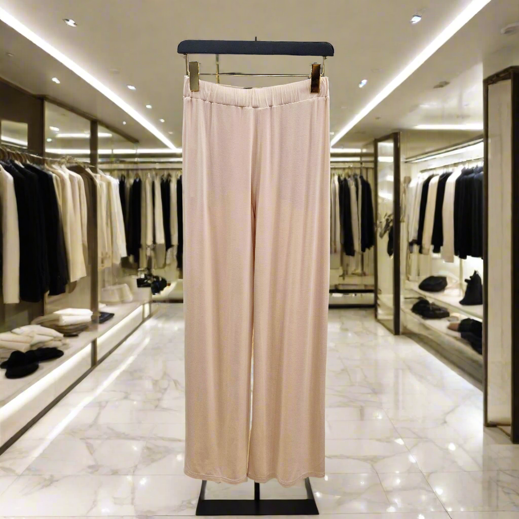 PEPPER Cream flared pants for women