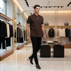 PEPPER Chocolate Special Edition Pique polo marškinėliai vyrams