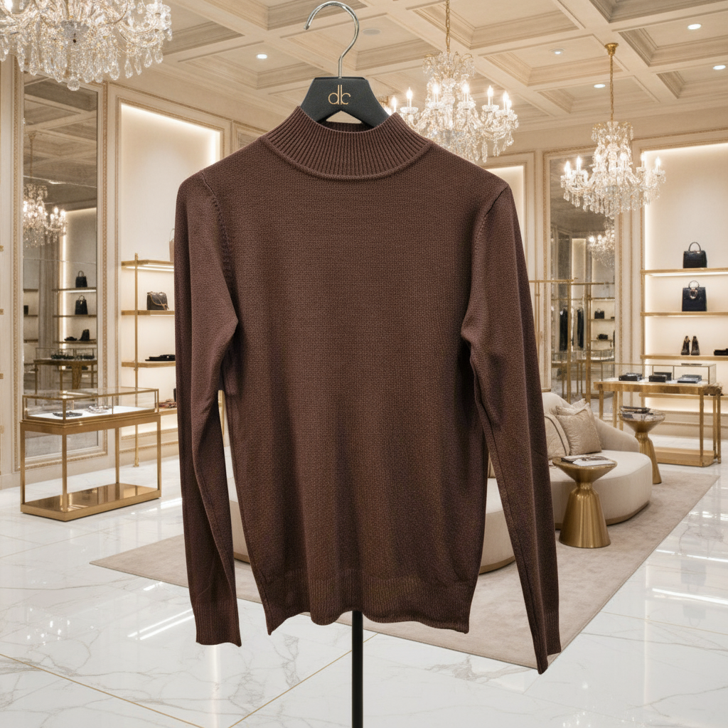 Moni&amp;co brown turtleneck sweater for women