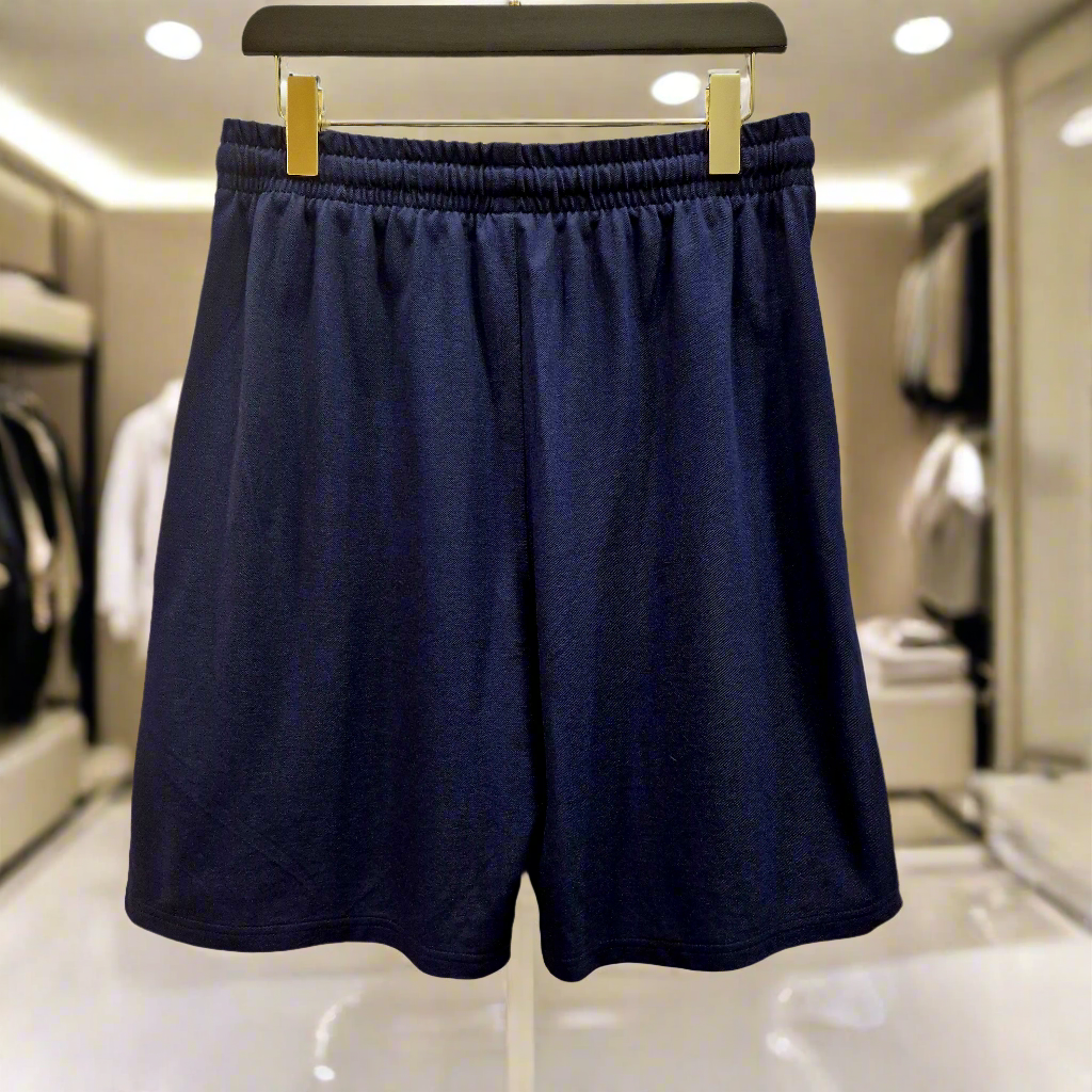 PEPPER UNISEX Pique Oversized Navy šortai