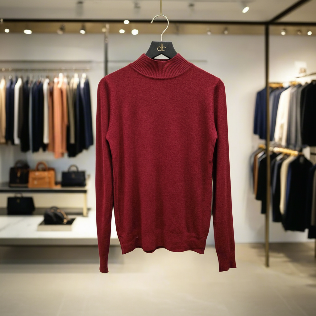 Moni&amp;co red turtleneck sweater for women