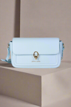 Pierre Cardin eco leather azzuro shoulder bag for women