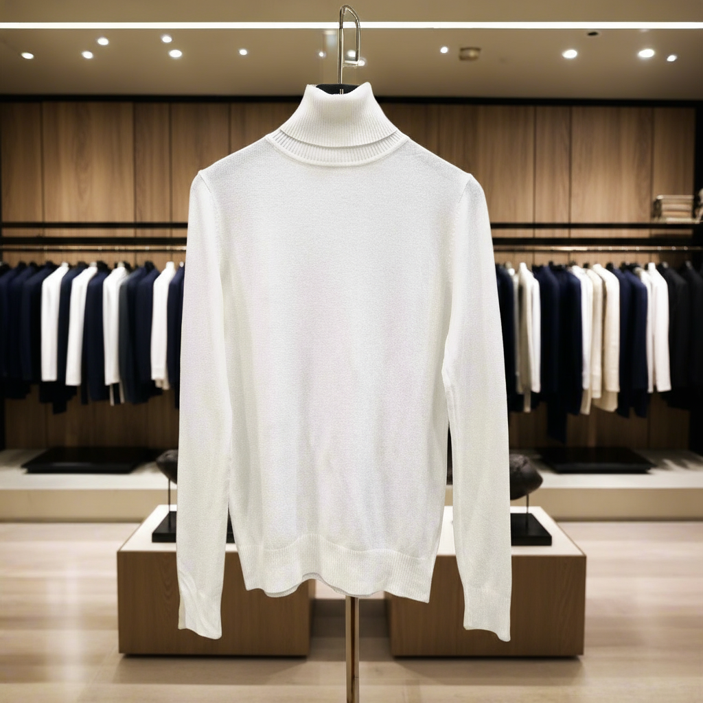 Moni&amp;co white turtleneck sweater for women