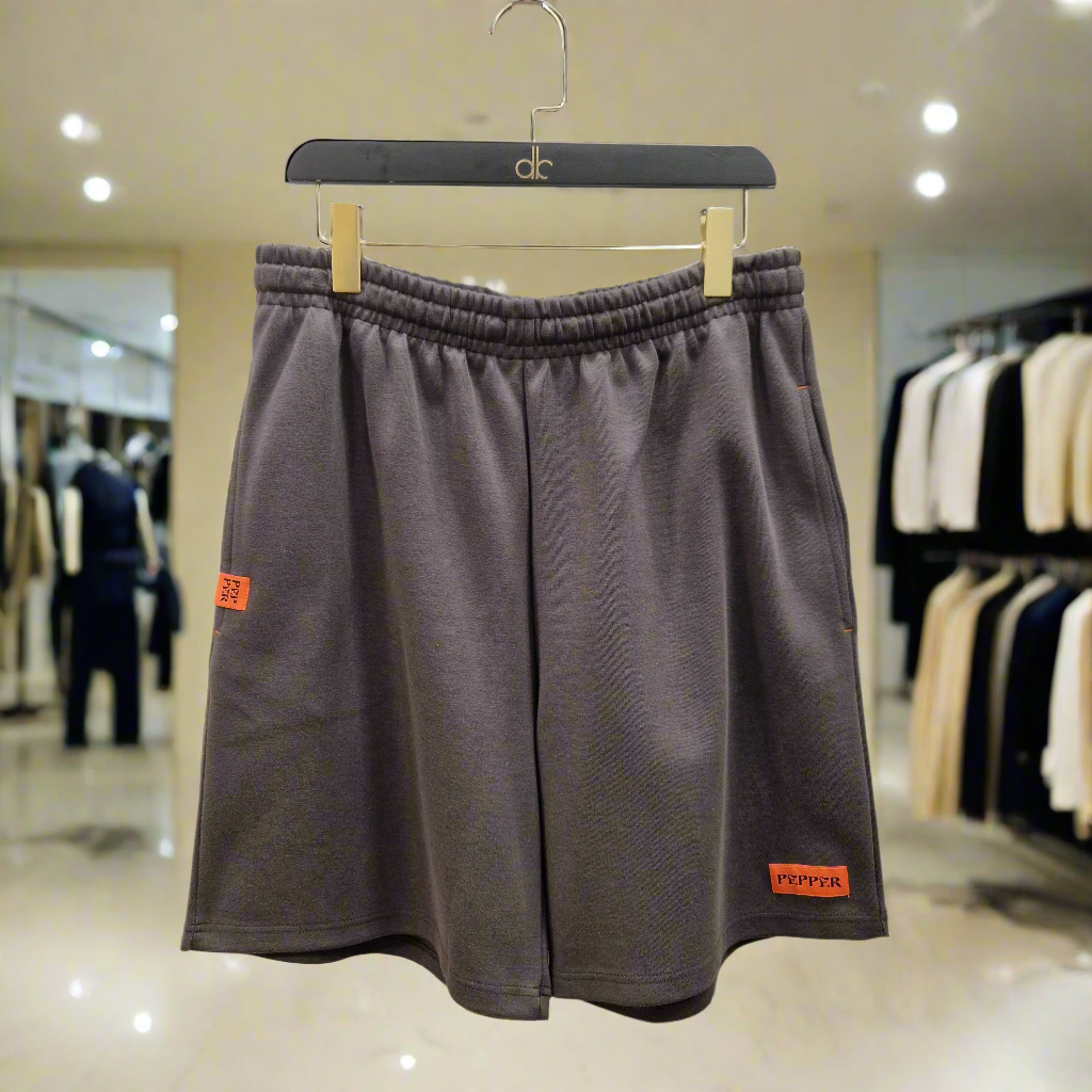PEPPER melagne grey šortai vyrams