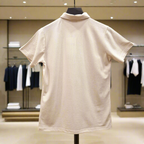 PEPPER Pique Beige Polo marškinėliai su užrauktuku vyrams