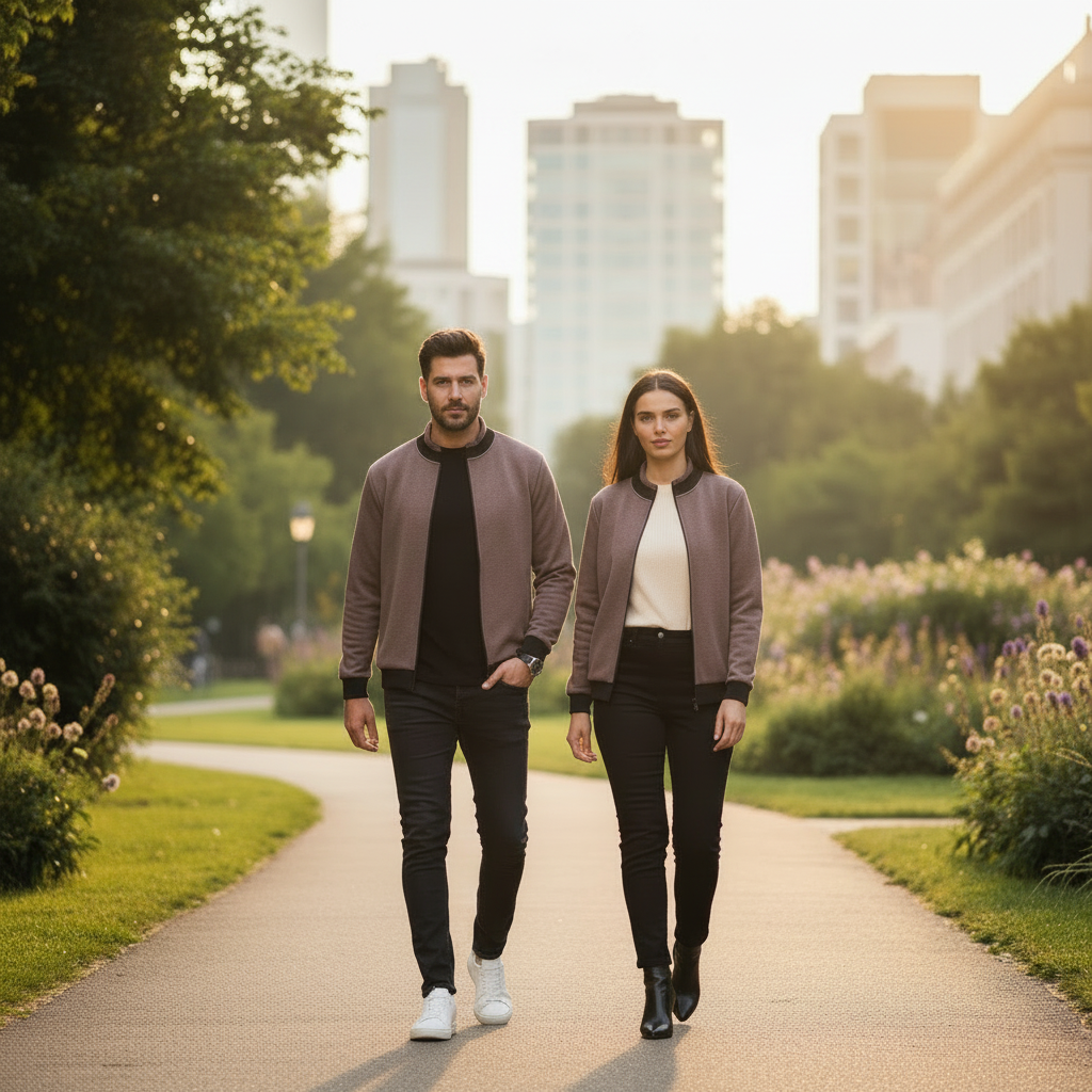 PEPPER UNISEX Comfort Slate-Black džemperis su užtrauktuku