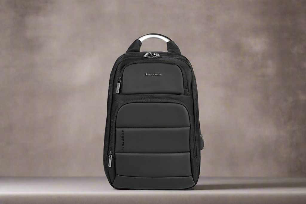 Pierre Cardin black backpack for men