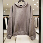 PEPPER UNISEX Magic Grey sweatshirt with fluff and hood 