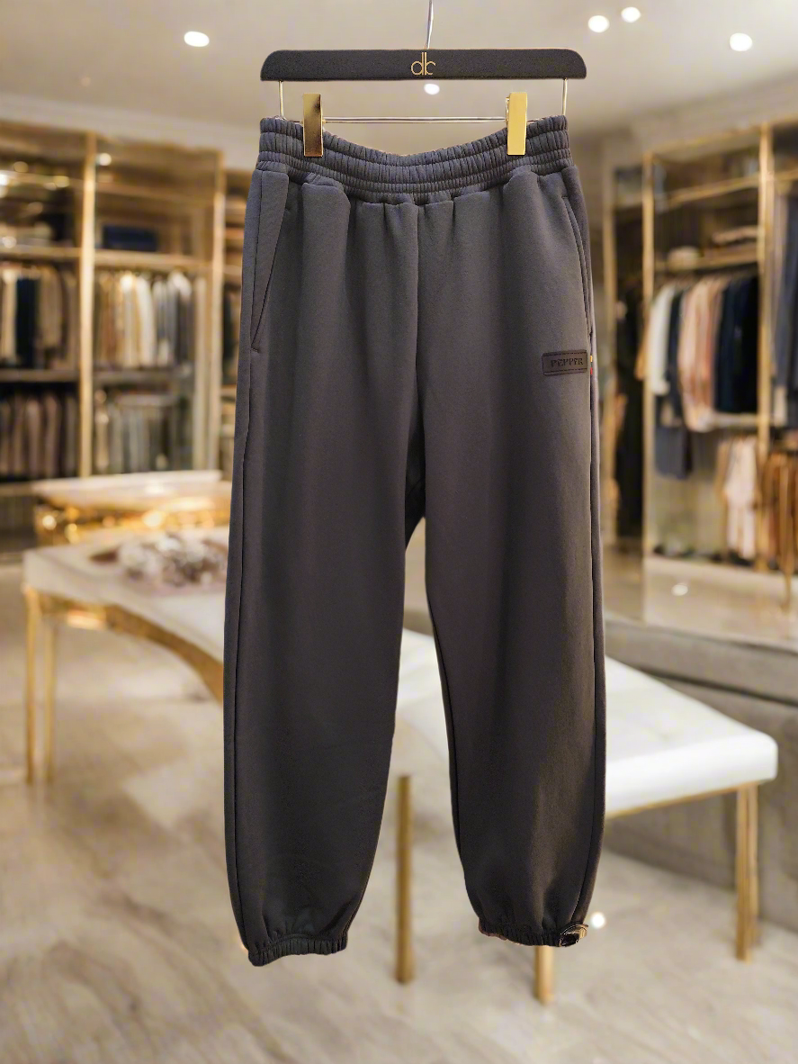 PEPPER UNISEX Magic Dark Grey kelnės su pukeliu