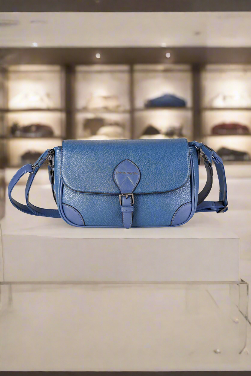 Pierre Cardin mėlyna odinė rankinė