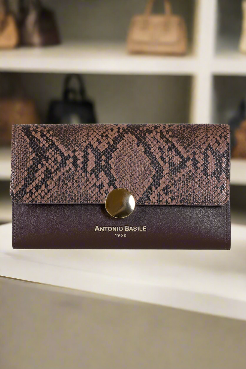 Antonio Basile brown wallet for women