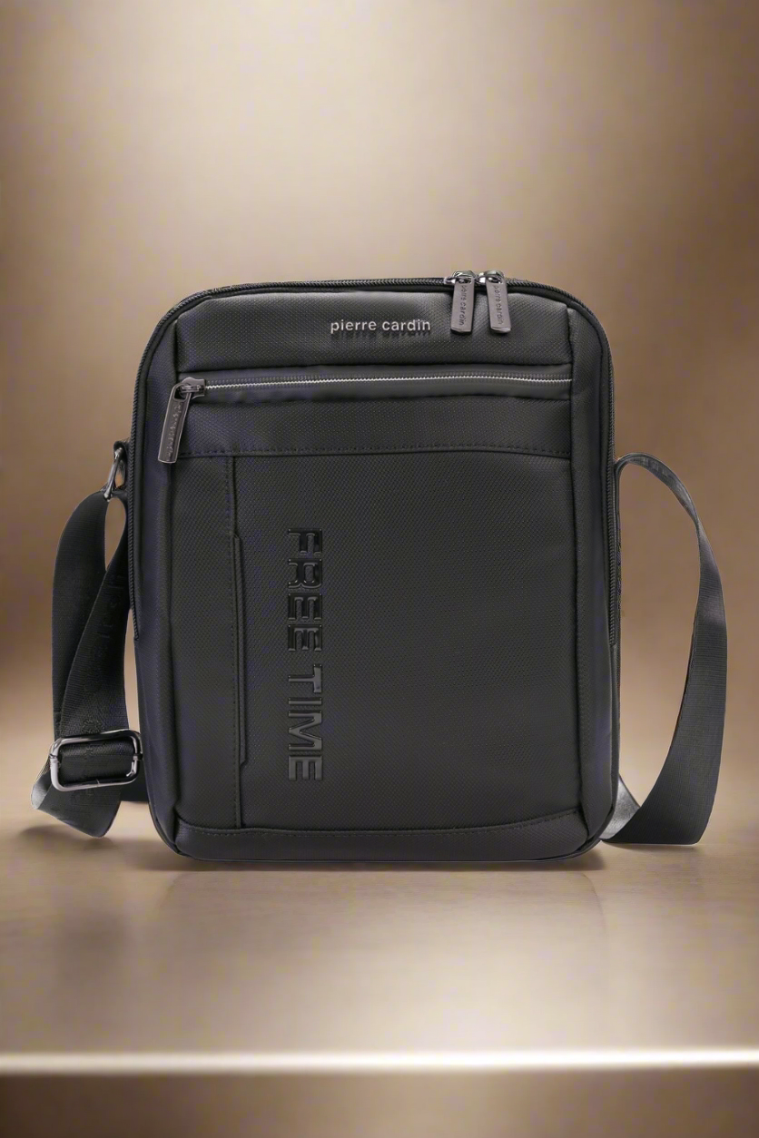 Pierre Cardin free time juoda eko odos rankinė vyrams