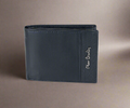 PIERRE CARDIN genuine leather black wallet for men
