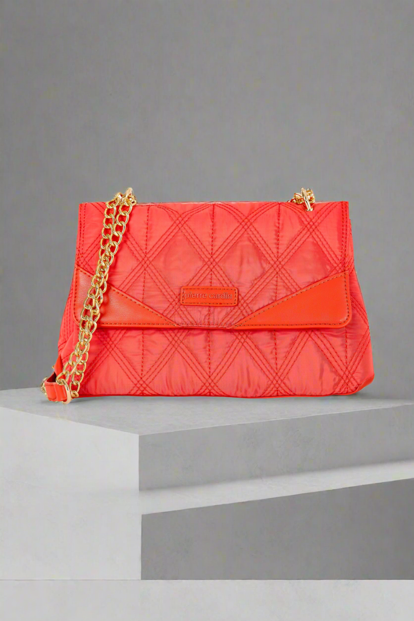 Pierre Cardin eko odos raudona rankinė moterims