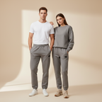 PEPPER UNISEX Magic Grey pants with fluff