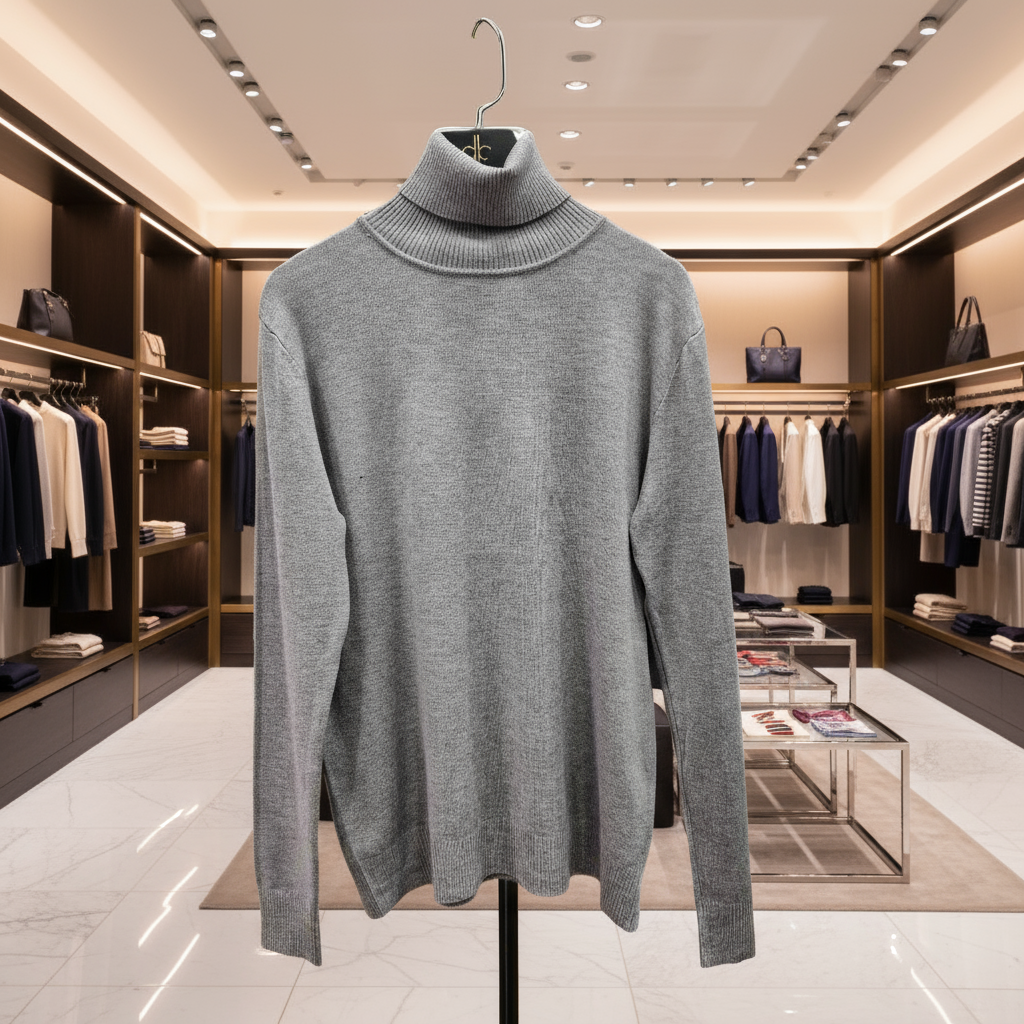 Moni&amp;co grey turtleneck sweater for women