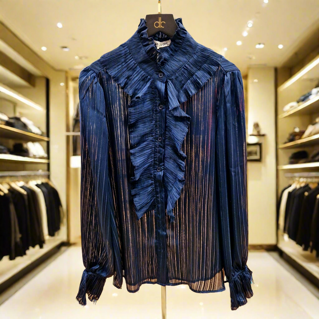 CHANCE OFF blue blouse for women