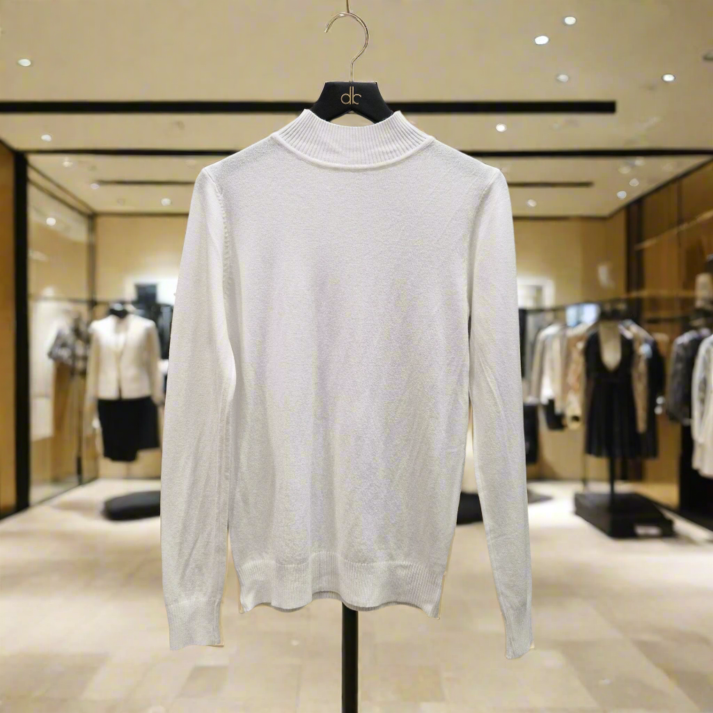 Moni&amp;co white turtleneck sweater for women